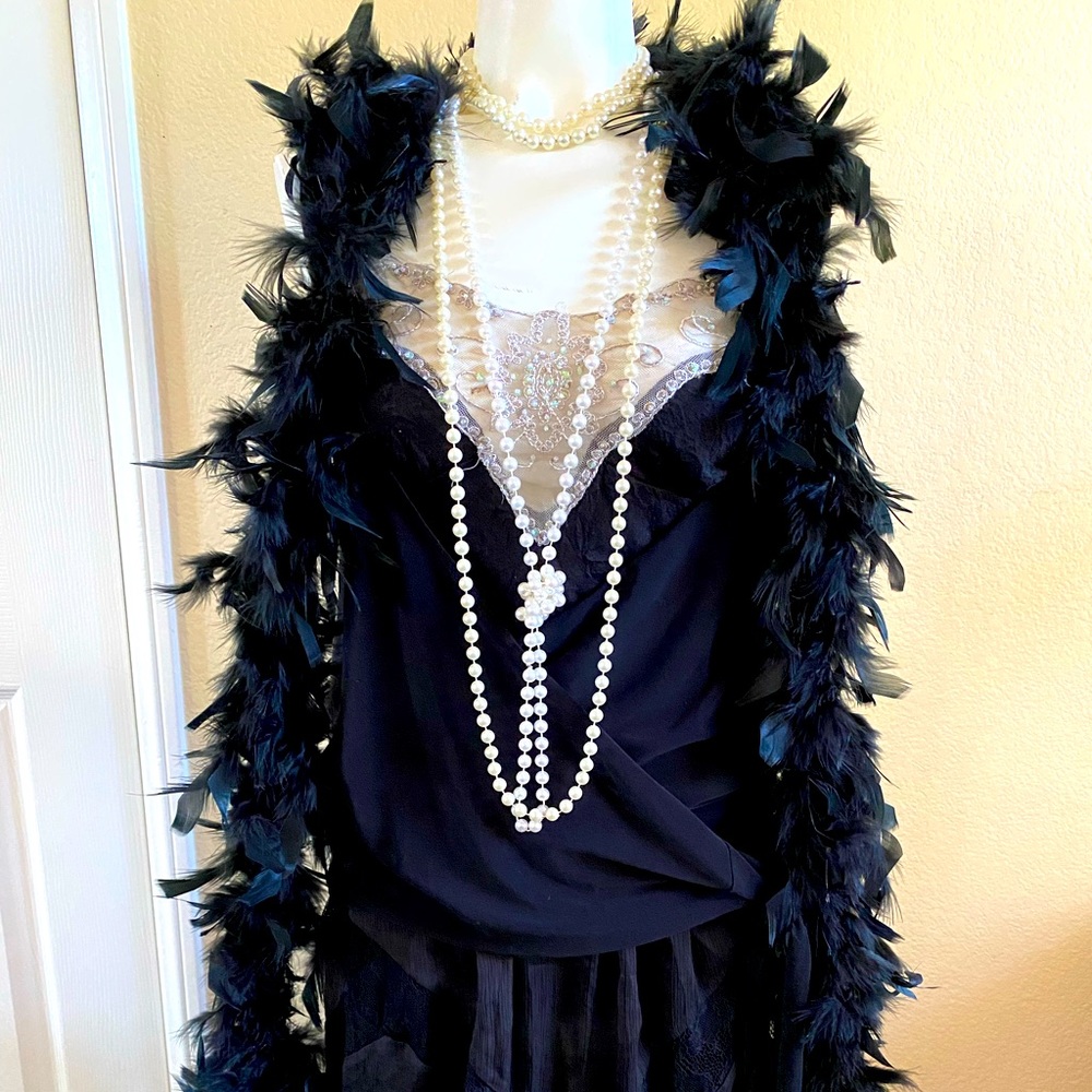 Listing expired 1920s great Gatsby flapper era dress and accessories!